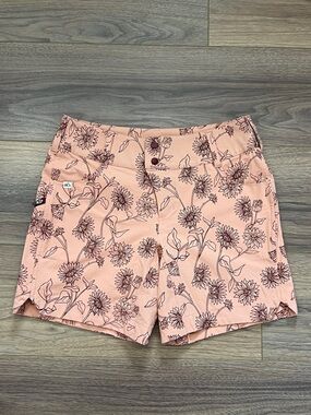 Wild Rye Womens Freel MTB Short in Sunflower Peach Size 6